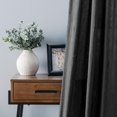 thumbnail image 2 of Ellis Curtain Portland Crushed Taffeta Rod Pocket Tailored Panel - 48x84", Black, 2 of 3