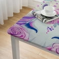 thumbnail image 5 of WYYP Unicorn Pink Flower Unicorn Horn Square Tablecloth 100% Polyester Fiber 40*40, 5 of 8