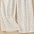 thumbnail image 5 of cfhntfmh Women's Comfy Casual Pajama Pants with Drawstring Spring Summer Lounge Bottom Wide Leg Pajama Pants, 5 of 5