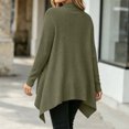 thumbnail image 5 of OGLCCG Womens Open Front Draped Cardigan, Ribbed Knit Long Sleeve Asymmetrical Hem Cardigans with Pockets,Cardigan Sweaters for Women,Size S-XXL, 5 of 7