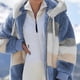 thumbnail image 3 of Chaqueta con capucha para mujer, chaqueta de invierno, sudadera con capucha cálida a la moda, chaquetas tipo pulóver, chaqueta de felpa con cremallera, chaqueta polar, tops, 3 of 4
