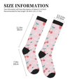 thumbnail image 2 of Compression Socks For Women And Men - Cute Berry Flower Pink Compression Socks Circulation For Workout, 2 of 2