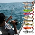 thumbnail image 3 of Daily Mix Store Robotic Swimming Fishing Lure Usb Rechargeable 3d Bionic Fish Bait With Auto Swimming Led Light Attraction for Freshwater Saltwater 19cm Common Shad, 3 of 8