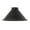 Satin Black, variant on B&P Lamp® Polished Copper Finish Spun Steel Cone Lamp Shade, 8 Inch Diameter, White Enamel Interior, 2-1/4 Inch Fitter, Metal Light Shade