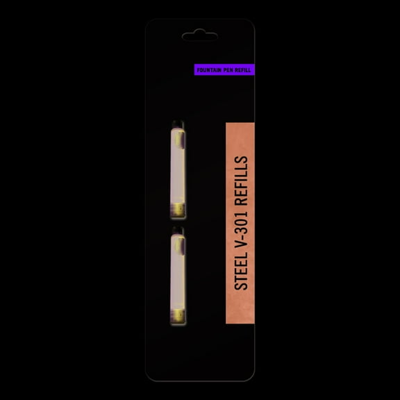 Zebra V-301 Refill Cartridge Black 2pk