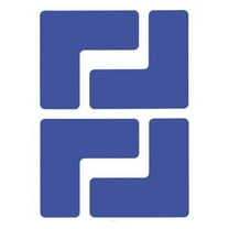 Brady Floor Tape,Blue,2 inx5 in,L,PK20 104432