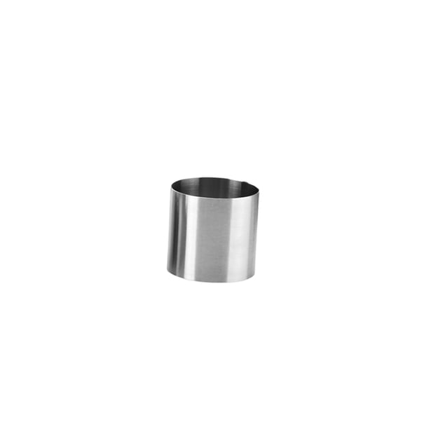 Molde de acero inoxidable Yuarrent para mousse pasteles fondant reutilizable 5x5x2.5cm