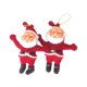 thumbnail image 1 of Paquete de 2 Rojo 10 cm Anciano 2 Piezas Accesorios Colgantes para árbol de Navidad Colgante de muñeca Colgante de muñeca pequeña de Navidad Regalo navideño plástico ANGGREK Otros, 1 of 8