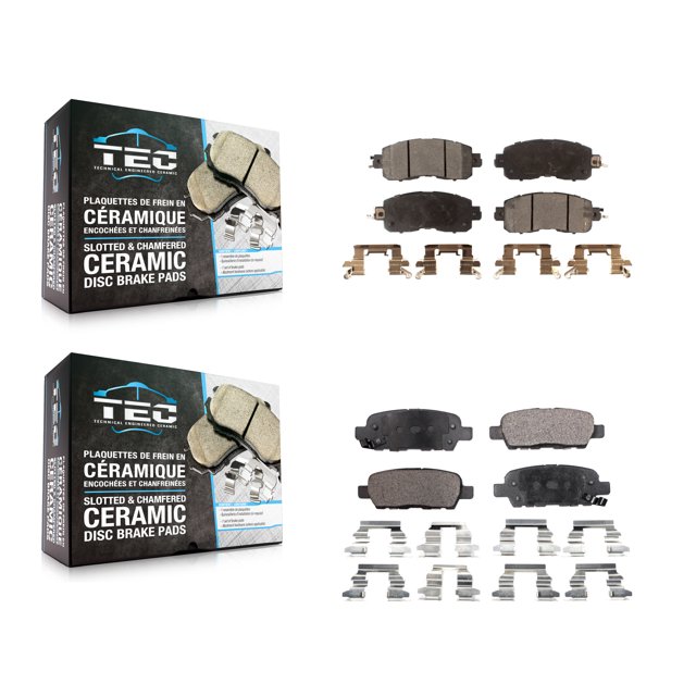 TEC Front Rear Ceramic Brake Pads Kit for Car Nissan Altima LEAF KTC-100275