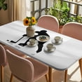 thumbnail image 3 of Hockey Table Cloths for 5 Foot Rectangle Tables, Modern Funny Minimalist Sports Geometric Patio Waterproof Elastic Fitted Tablecloths, Washable Rectangular Table Cover for Camping, 3 of 8