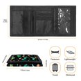 thumbnail image 6 of FUIALDOLG Christmas Dinosaur Trifold Card Wallet, Polyester Slim Portable Kids Wallet for Outdoor and Daily Travel Use, 6 of 7