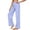 Light Blue, variant on Gytharion Women's Striped Wide Leg Pants High Waist Tailored Fit Dress Trousers Flowy Straight Leg Design Work Slacks with Pockets for Office