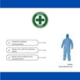thumbnail image 5 of PSBM Industrial SMS Coveralls, Comfortable Fit, Non-Woven and Breathable, 50 Pieces, Large, Blue, 5 of 6