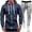 Navy, variant on Men's Zipper Hooded Jacket Autumn Casual Outdoor Long Sleeve Jacket Fitness Jogging Jacket Three Piece Tuxedo