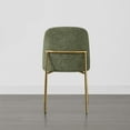 thumbnail image 6 of CHITA Modern Dining Chairs Set of 3 Metal Legs Dining Chair, Fabric in Green, 6 of 8