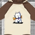 thumbnail image 4 of Inktastic Kiniart Westie with Bone Boys or Girls Long Sleeve Baby Bodysuit, 4 of 5