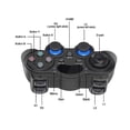 thumbnail image 3 of [Black] Wireless USB Game Controller Gamepad for PC/Laptop Computer (Windows XP/7/8/10) & PS3 & Android & Steam, 3 of 5