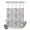 White Black, variant on No Hook Shower Curtain, Nautical Shower Curtains for Bathroom with See Through Top Window, Grey Anchor Rudder Compass Sailing Boat Waterproof & Washable Bath Curtain Extra Long 72"x96"