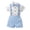 if Light Blue, variant on 12 Month Boy Clothes Summer Sets Baby Boys Clothes Set Toddler Infant Boys Button-down Shirt Tops   Cotton Gauze Shorts Summer Outfit 2PCS with Pockets