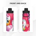 thumbnail image 3 of Botella de agua aislada Daisy Sports de acero inoxidable, portátil, para exteriores, para viajes, fitness, estudiantes, talla única., 3 of 7