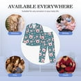 thumbnail image 7 of KLL Funny Pig Faces Sleepwear Mens Flannel Pajamas,Long Cotton Pj Set, 7 of 7