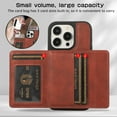 thumbnail image 3 of Allytech iPhone 15 Pro Case with Detachable Magnetic Cards Holder, 2 In 1 Wallet Case Stylish Stand Compatible with Magsafe Shockproof Wallet Mangetic Cover for Apple iPhone 15 Pro - Winered, 3 of 7
