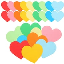 90 Pcs Heart Cutouts Bulletin Board Decorations Shaped Paper