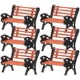 thumbnail image 1 of KAKOWELY mini sillas de calle, modelos decorativos, mini sillas de parque, adornos en miniatura, juguetes para niños, 1 of 5