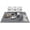 Grey, variant on Cat Litter Box Mat: 47"x 36" Waterproof Kitty Cat Litter Trapping Mat, Easy-clean Double-layer Scatter Control Pad Rug (Black)