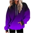 thumbnail image 1 of Besolor Oversized Sweatshirt for Women Fall Plus Size Long Sleeve Gradient Color Hoodies Baggy Clothes for Ladies, 1 of 7