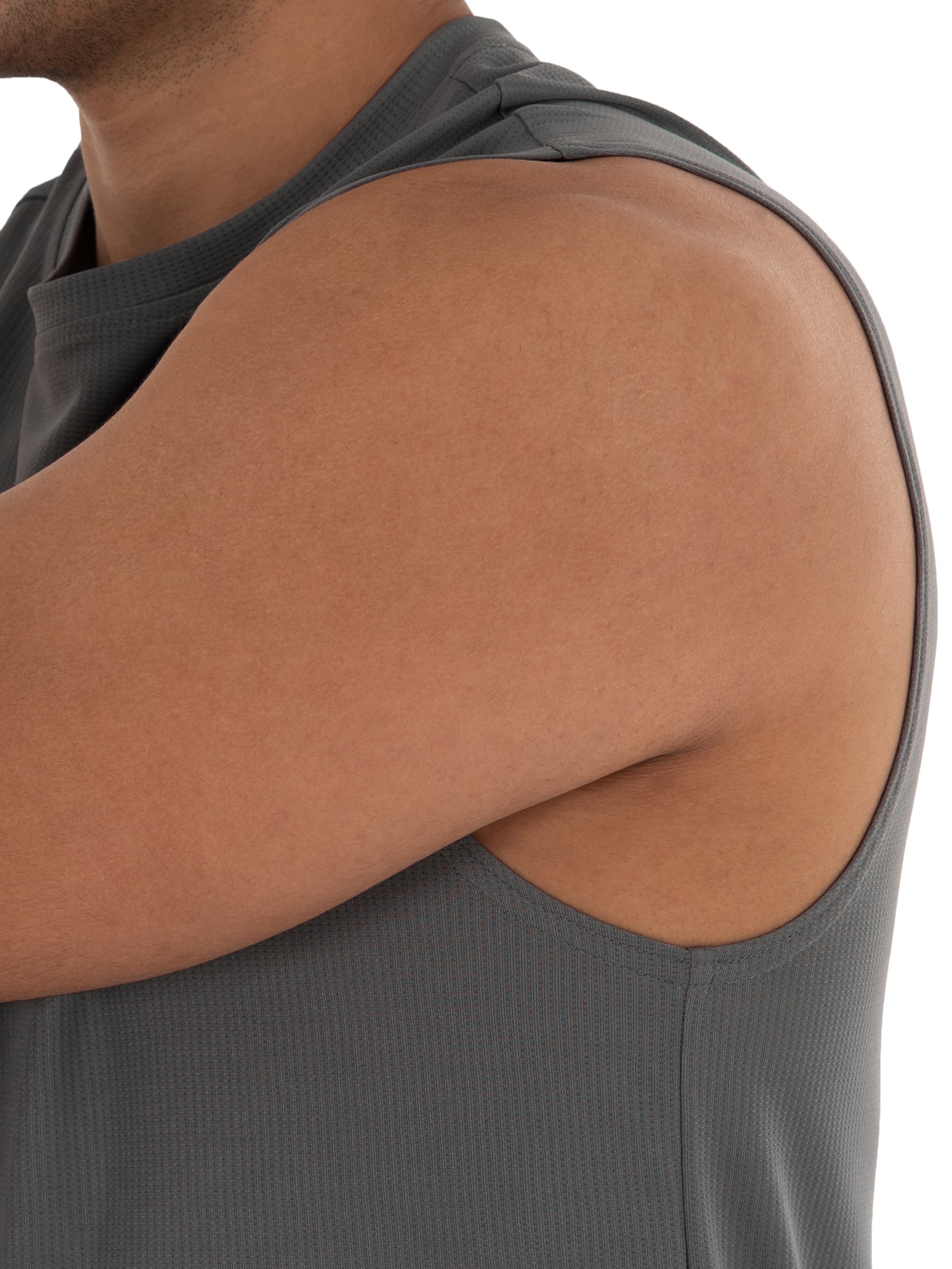 Athletic Works Men's and Big Men's Quick Dry Muscle Tee, up to 5XL