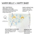 thumbnail image 2 of MEMEENO Belly Band for Colic & Gas Relief, Organic Cotton, Self-Warming for Fussy Newborn (luna), 2 of 7