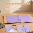 A5 Binder Dividers 6 Ring, 6 Pack Pastel Purple Plastic Tab Dividers ...