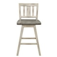 thumbnail image 2 of OakvillePark Roscoe Swivel Counter Height Barstool (Set of 2), White/Gray, 2 of 7