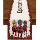 thumbnail image 1 of Camino de mesa "Feliz cumpleaños" - Diseño "Run for the Roses" del Derby de Kentucky, decoración para fiestas de carreras de caballos para el hogar, la cocina y el comedor (33 x 183 cm), 1 of 5