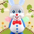 thumbnail image 4 of Electric Musical Dancing Rabbit Ornament Toy Creative Early Learning Preschool Dancing Walking Toy for Kids Familes Christmas Gifts, 4 of 6