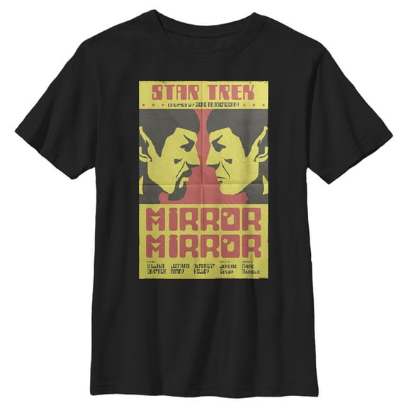 Boy's Star Trek: The Original Series Mirror Mirror S2 Episode 4 Poster Graphic Tee Black X Large
