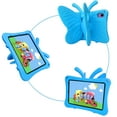 thumbnail image 4 of Dteck Kids Case for iPad mini 7 (2024) 8.3", iPad mini 6th Generation 2021 Case for Kids, Pretty Butterfly Stand Shockproof EVA Foam Sturdy Shell Rugged Case for iPad mini 8.3" (2024/2021),Blue, 4 of 6