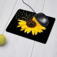 thumbnail image 5 of Sunflower Golden Mouse Pad Flower Tree Leaves Bright Color in Dark Nature Non-Slip Rubber Mousepad 9.5x7.9 Inch for Computer, Laptop, 5 of 5