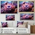 thumbnail image 4 of Designart "Purple Pink Marine Animals euphony" Marine Animals Floater Framed Canvas Wall Art, 4 of 7