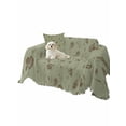 thumbnail image 2 of Sage Green Floral Couch Cover for 2 Cushion Couch, Vintage Spring Botanical Flowers Washable Love Seat Sofa Covers Slipcover, Throw Sofa Covers for Pets, Furniture Protector 71"x102", 2 of 9