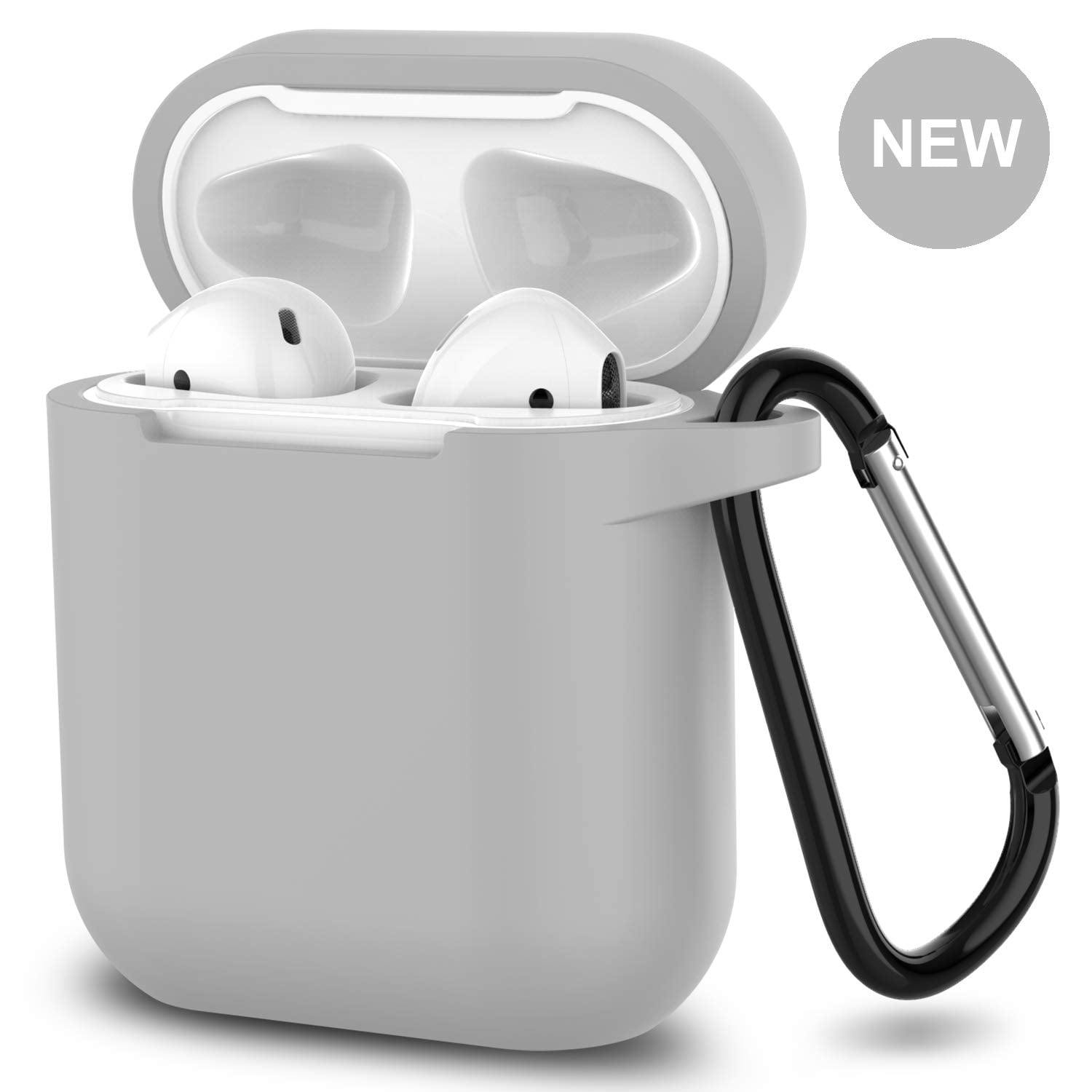 Not for Wireless Charging Case 2019 Newest AirPods Case,360°Protective Silicone AirPods Accessories Kit Compatiable with Apple AirPods 1st/2nd Charging Case