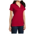 thumbnail image 3 of Yellow Rooster Womens Short Sleeve Rapid Dry Mesh Polo Engine Red M, 3 of 4