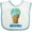 White and Blue, variant on Inktastic Keep It Cool Melting Earth Ice Cream Cone Boys or Girls Baby Bib