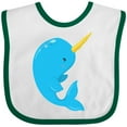 thumbnail image 3 of Inktastic Narwhal Boys or Girls Baby Bib, 3 of 4