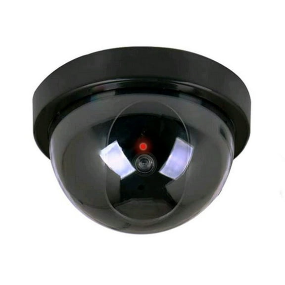 Battery Powered Fake Security Camera,Dummy Security Camera Simulated Surveillances System with Flashing LED Light