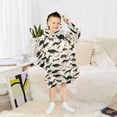 thumbnail image 6 of joogoo Wearable Blanket Hoodie for Retro Dinosaurs Oversized Sherpa Hooded 3-14 YR M, 6 of 7