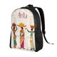 thumbnail image 2 of Fotbe Black African Woman Mochila de Viaje para Laptop, Mochila Ejecutiva Delgada y Resistente 15.6", 2 of 8