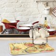 thumbnail image 2 of GZHJMY Paris Vintage Poster Eiffel Tower Absorbent Dish Drying Mat Microfiber Kitchen Countertop Table Protector Multi-Purpose Counter Rack Sink Drainer Pad (16" x 18"), 2 of 6