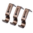 thumbnail image 2 of 3pcs Adjustable Curtain Rod Bracket Useful Drapery Rod Rack Curtain Accessories Curtain Pole Holder for Home (Brown), 2 of 9